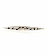 Vintage Star Moon Sterling Silver Pin Brooch Signed - $78.15 CAD
