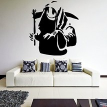 ( 29&#39;&#39; x 31&#39;&#39;) Banksy Vinyl Wall Decal Death With Happy Smile Face / Undergro... - £25.95 GBP