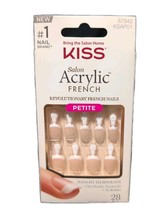 Kiss Salon Acrylic Revolutionary French Nails KSAP01 Petite 28 Nails NEW - $9.99