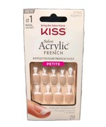 Kiss Salon Acrylic Revolutionary French Nails KSAP01 Petite 28 Nails NEW - $181.70 MXN