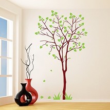 (47'' x 79'') Vinyl Wall Decal Colorful Tree with Falling Leafs / Nature Art ... - $103.26