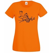 Womens Banksy Street Graffiti T-Shirt; Bird Sparrow with Grenade Bomb Ts... - £19.57 GBP