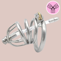 Chaste Bird Standard With Urethral Tube Metal Chastity Device - £29.92 GBP