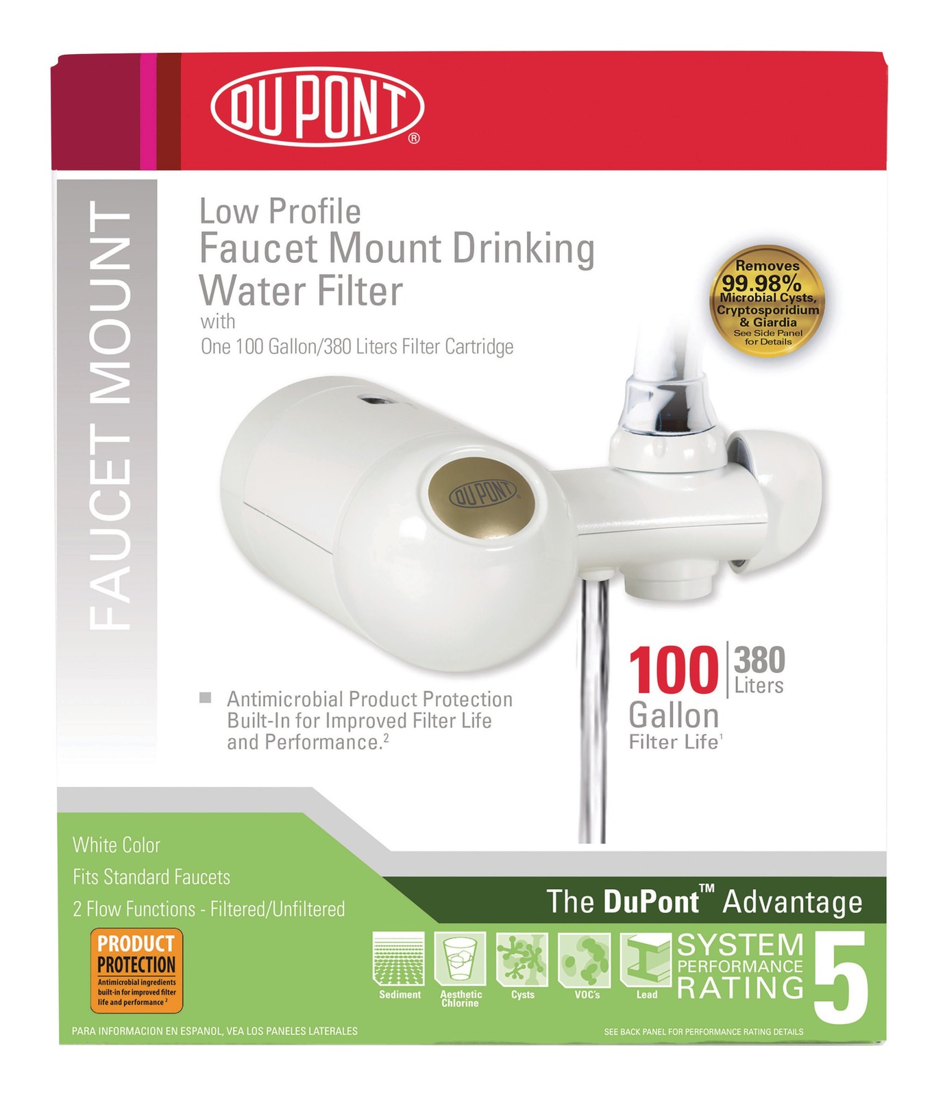 DuPont FM300XW Premier Faucet Mount, White - $19.99