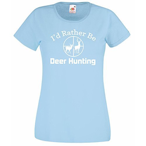 Primary image for Womens T-Shirt Deer Hunting Quote I'd Rather Be Deer Hunting, Deers Hunt Shirts