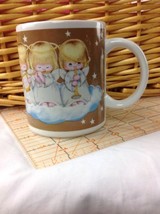 Hallmark Collectible Three Angels Lane Instruments Coffee Mug Flute Harp Horn - $9.49