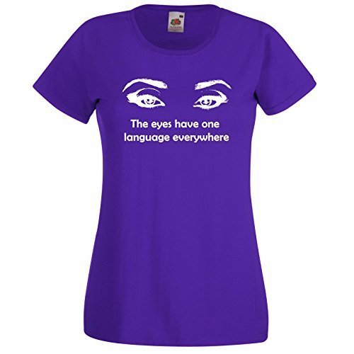 Womens T-Shirt Womens Eyes Silhouette Quote, Sexy Face Shirts, Teens Eye Shirt - £19.53 GBP