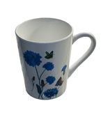 Corn Flowers Hand Painted Ceramic Coffee Mug - Oversized 16 oz - $22.03 CAD