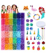 Hair Beads Kit, 3000+ 9mm Rainbow Beads for Hair in 36 Colors, Glitter &amp;... - $29.69
