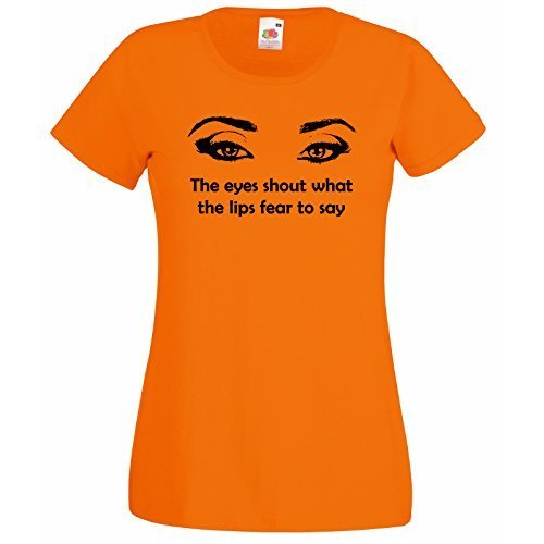 Womens T-Shirt Womens Eyes Silhouette Quote, Sexy Face Shirts, Teens Eye Shirt - £19.46 GBP