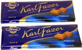 *Two* Fazer Milk Chocolate 200g Bars Made In Finland By Fazer Chocolates - £18.41 GBP