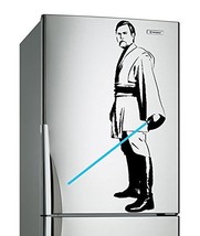 (17&#39;&#39; x 31&#39;&#39;) Star Wars Vinyl Wall Decal / Obi Wan Kenobi with Blue Ligh... - £18.14 GBP
