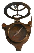 Nautical Vintage Brass Sundial Compass West London Nautical Marine Desk Compass - £27.94 GBP