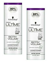 (Lot 2) Schwarzkopf Essence Ultime Biotin Volume Conditioner Limp Hair 13.6 Oz Ea - £46.79 GBP