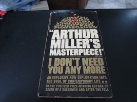 I Don&#39;t Need You Anymore By Arthur Miller (Paperback, 1968) - £7.08 GBP