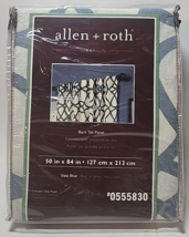 Allen Roth Oberlin Back Tab Panel 50 in W x 84 in L Slate Blue 0555830 - $21.77