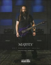 John Petrucci Ernie Ball Music Man Monarchy Series Majesty Guitar 2017 ad print - £3.33 GBP