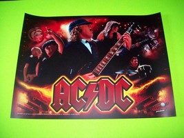 AC/DC Original NOS Pinball Machine Translite Art Sheet Hard Rock Heavy Metal - £59.21 GBP