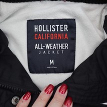 Hollister Jacket Womens M Black California All Weather Full Zip Buttoned... - £30.17 GBP