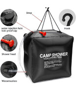 10.57gal Solar Shower Bag With Removable Hose And On-Off Switchable Show... - £13.21 GBP