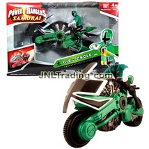 Year 2011 Power Rangers Samurai Vehicle Set FOREST DISC CYCLE with Green Ranger - £35.83 GBP