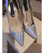 The Highest Heel Pump Silver Size 10 - $41.14 CAD