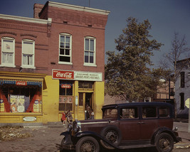 1931 Chevrolet parked in front of a market in Washington DC Photo Print - £6.93 GBP+