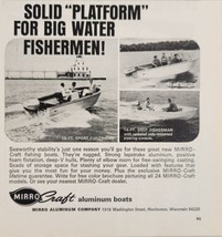 1970 Print Ad Mirro-Craft Aluminum Boats for Fishing Manitowoc,Wisconsin - $14.38