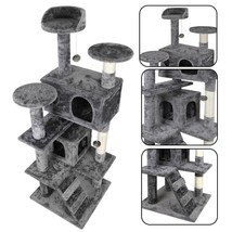 53&quot; Cat Tree Tower Activity Center Large Playing House Condo Rest Multi Level - £61.53 GBP