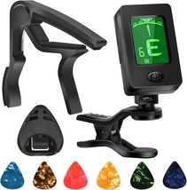Guitar Tuner, Guitar Accessories With Guitar Picks, Guitar, Ukulele Chro... - $33.99