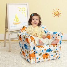Elephant Upholstered Sofa with Armrest For Kids - £86.13 GBP
