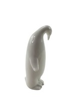 Crowing Touch Collections White Ceramic Penguin Figure Sculpture - $7.87