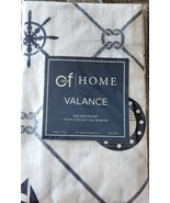 C and F Home Valance ~ 15.5&quot; x 72&quot; ~ SAILOR&#39;S BAY ~ Nautical ~ Rod Pocket - $42.23 CAD