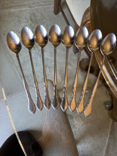 Primary image for 8 Stainless Steel SIMILAR TO Oneida Community SATINIQUE ICED TEASPOONS 8”