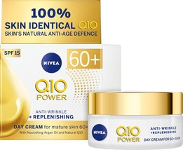 NIVEA Q10 Power 60+ Skin Anti-Wrinkle + Replenishing Day Cream (50 ml), ... - £74.36 GBP