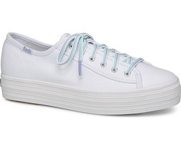 Keds Womens Triple Kick Multi Lace Sneakers Color White Size 8.5 - $75.27