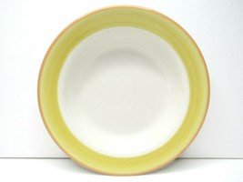 VTG Homer Laughlin China Yellow Orange Rim Restaurant 9&quot; Eat Soup Salad MCM Bowl - £18.72 GBP