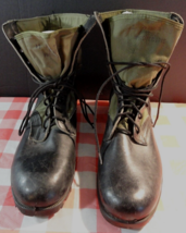 RO-SEARCH Vietnam Era Spike Protective Combat Green Jungle Boots 11R - £64.38 GBP