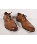 Johnston &amp; Murphy Mens Conrad Captoe Oxford Brown Leather Dress Shoe 11.5 M - $135.40 CAD