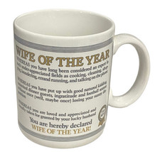 Vintage Wife Of The Year Mug Cup Papel 1980s - £10.78 GBP