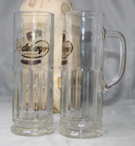 Raderberger Pilsner Gold Logo Mug Beer 2 Ct German Bier Handled Stein 8&quot; - $18.16