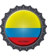 Colombia Novelty Metal Bottle Cap 12 Inch Sign - £21.54 GBP