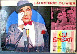 LAURENCE OLIVIER : (THE ENTERTAIER) ORIG,RARE VERSION MOVIE POSTER LOT (... - $5,948.53 MXN