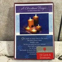 American Greetings A Christmas Prayer 18 Cards And Envelopes Open Box - £9.36 GBP