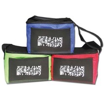 Music Notes Insulated Lunch Bag - RED - $9.89