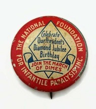 Bastian Bros Co. National Foundation For Infantile Paralysis Jubilee But... - £14.34 GBP