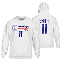 Sophia smith 11 uswnt soccer fifa womens world cup 2023 white hoodie thumb200