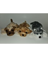 8 Puppy Dog Plush Hand Puppets Caltoy Stuffed Animal Toy Lot Brown Gray ... - £39.18 GBP