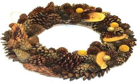Wreath for the front door, wreaths are made of natural materials, with pearls - £43.15 GBP