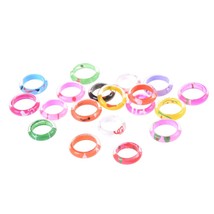 10pcs/set For Baby Kids Girl Acrylic/Resin Mix Painted Assorted Cartoon Rings Ch - £6.68 GBP